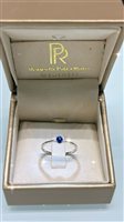 Anillo Roberta Piscettaro Gioielleria Mujer in Oro blanco Zaffiro blu 0.23 Ct ANZAF023 - ANZAF023